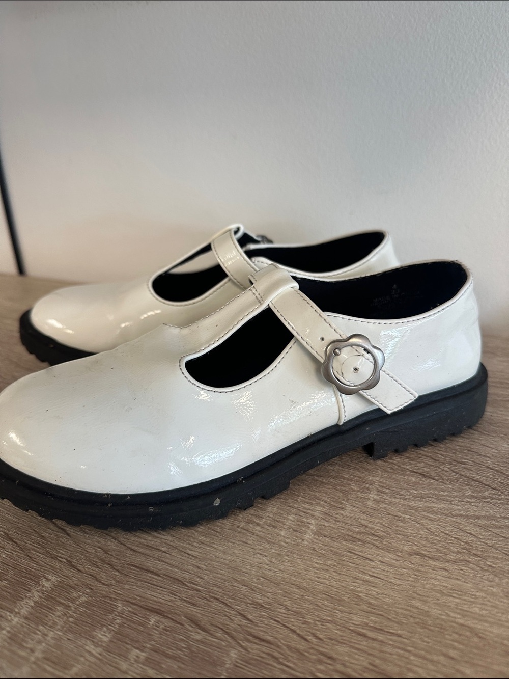 Old Navy Patent Leather Chunky Lug Sole  Combat Mary Jane 4